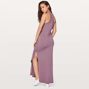 Lululemon Refresh Maxi Dress II Heathered Dusty Mauve